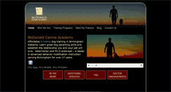 Desktop Screenshot of mcdonaldk-9.com